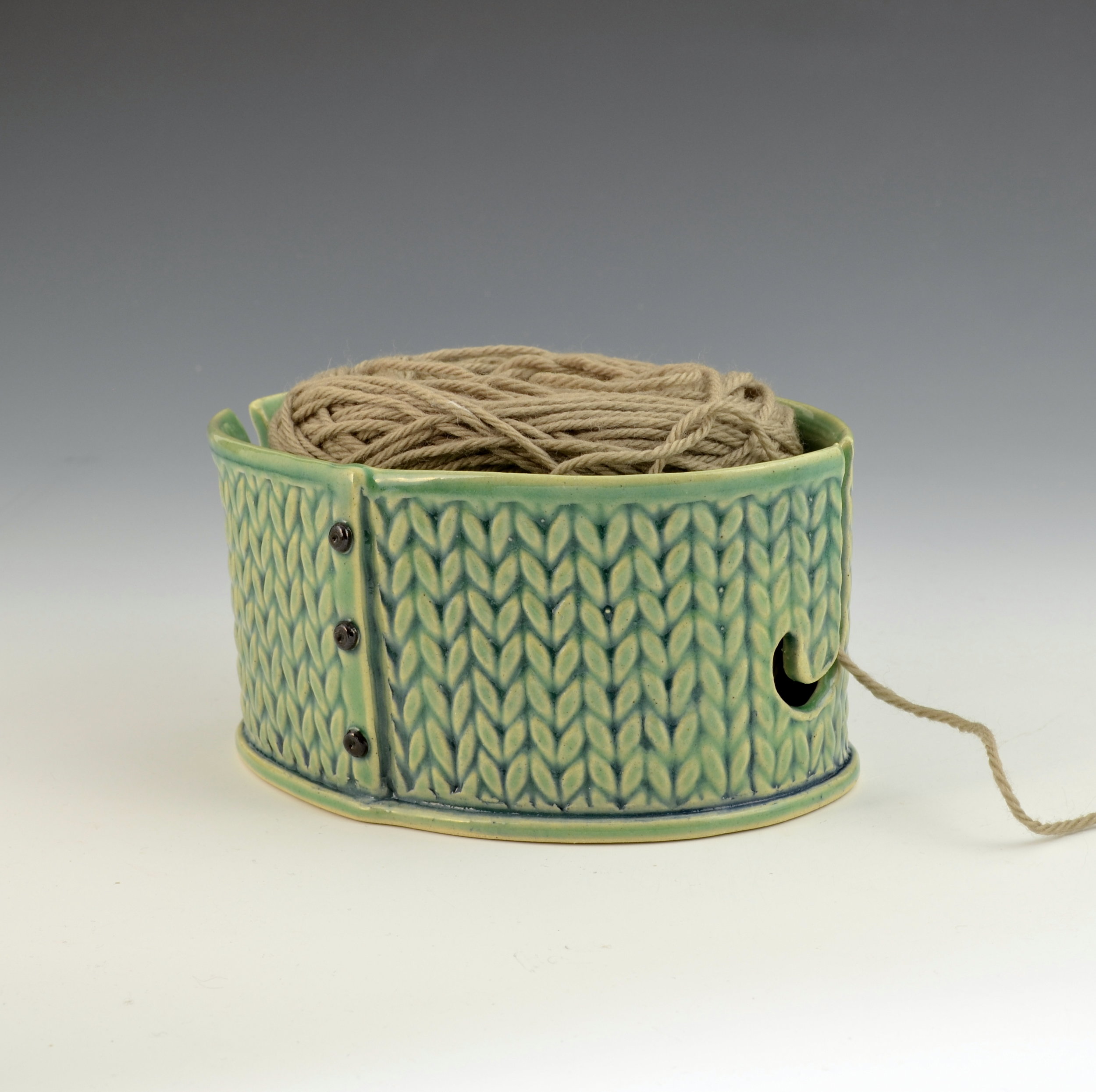 Yarn Bowl knitting bowl crochet bowl MADE TO ORDER — Creative with clay